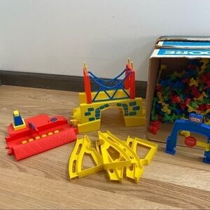 Vintage Little Tikes Track System Toy Play Set Building